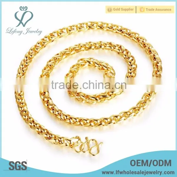 Fashion Gold Brass Necklace Jewelry Designs in 10 Grams for Men