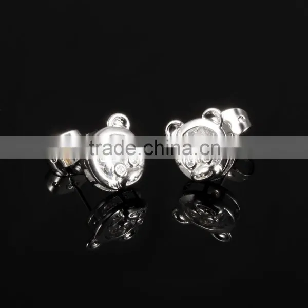 2015 Best Selling Wholesale Fashion Jewelry Austrian Crystal Bear Earring for Women photo-2