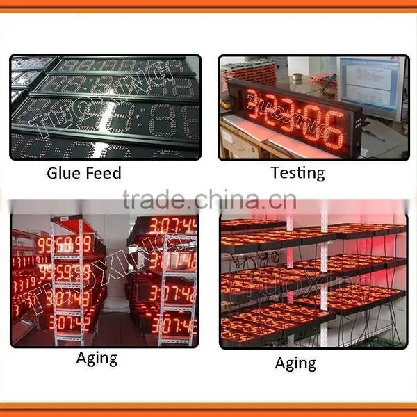 High Quality 6 Inch 6 Digits Led Hourglass Glass Sand Timer photo-6