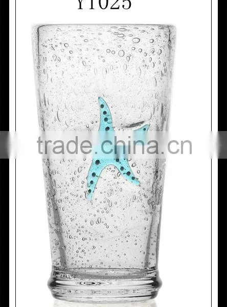 Classic Beach Glass Cup,sea Star Glass