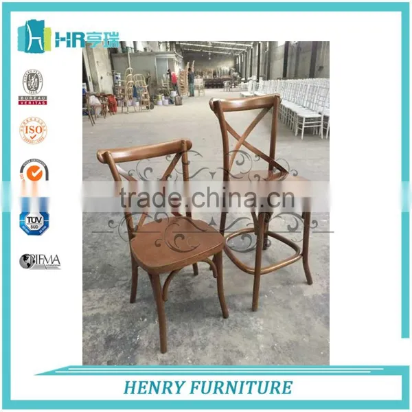 Wood Cross Back Wedding And Banquet Chair photo-4