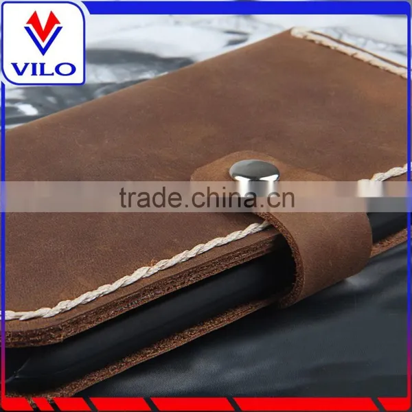 2016 Free Sample Vintage Style Genuine Leather Wallet Case for IPhone 6s photo-2