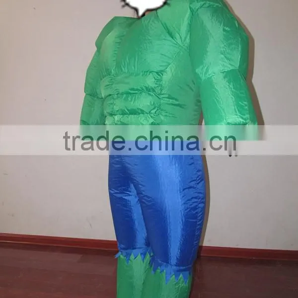 DJ-CO-115 Adult Chub Strong Man Inflatable Blow Up Color Body Halloween Costume Jumpsuit photo-4