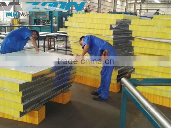 Glass Wool Sandwich Panel for Wall Gavanized Coated Can Use Longlife photo-5