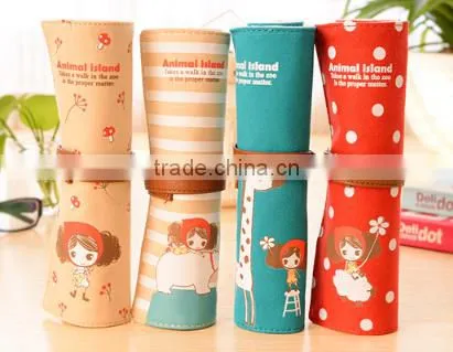 Newest Cute Pula Girl Roll up School Pencil Case China Supplier photo-2