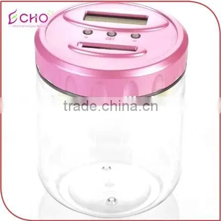 CHINA Custom Plastic Coin Football Money Bank,OEM Kis Factory Make Plastic Electronic and Digital Football Shape Money Banks photo-2