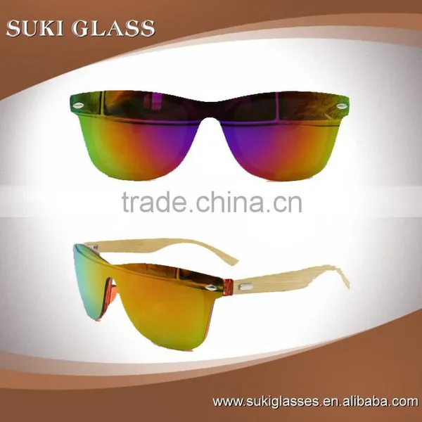 2016 Hot Selling Mirror Polarized Lens Wholesale Wooden Way Leg Sunglasses photo-4