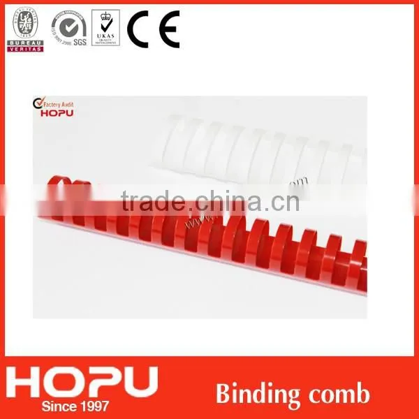 Hot sale plastic comb binding for comb binding/binding ring easy binding