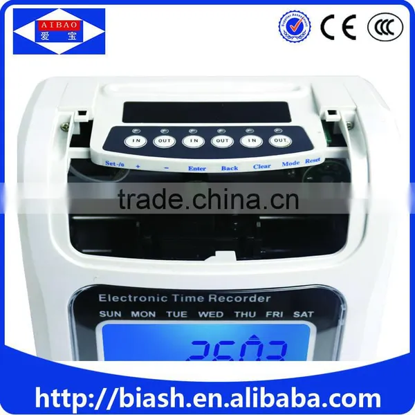 Electronic Card Punch Attendance Machine Price/office Employee Card Punch Attendance Machine photo-3