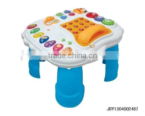 Plastic multifunction cartoon learning desk toy for children,kids musical desk toy,educational toy