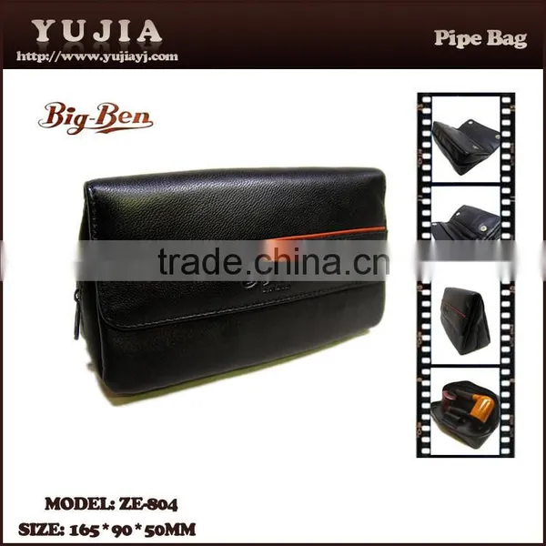 Guangzhou Yujia Genuine Leather Smoking Pipe Bag Tobacco ZE-804