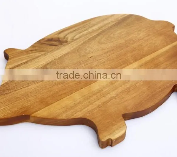 Kitchen Acacia Wood Animal Shaped Cutting Board photo-2