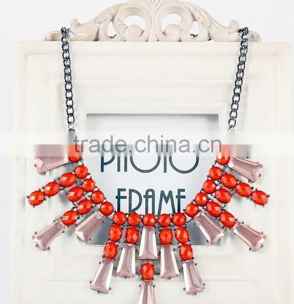 Factory Hot Fashion Choker Designs Shourouk Necklace Wholesale photo-2