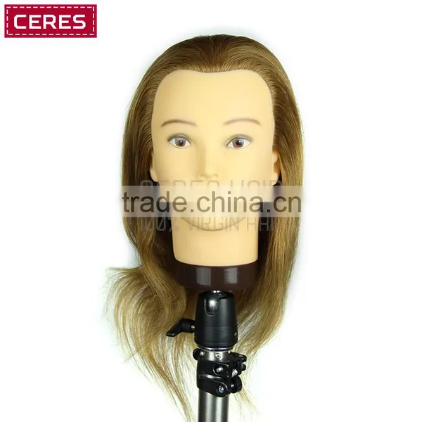 Cosmetology Mannequin Manikin Training Head With Human Hair