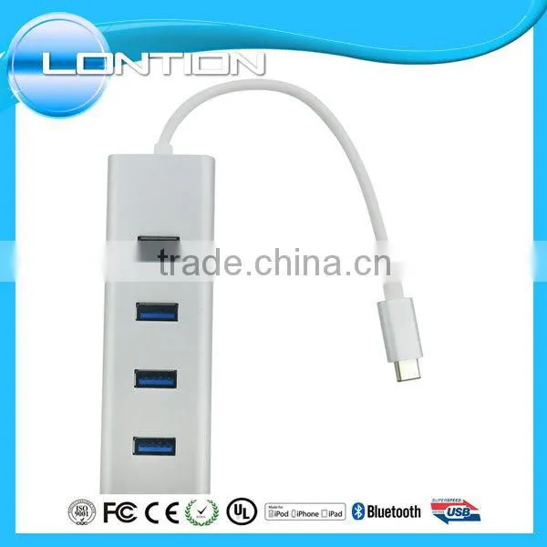 Type C USB 3.0 to USB3.0 4 Ports Hub + Type-C Female Charging Port photo-6