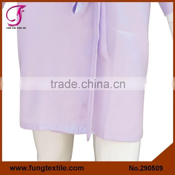 290509 Women Short Satin Bathrobe photo-4