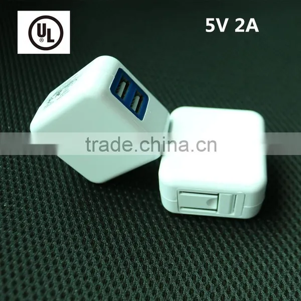 2016 New Design 5V 2A 2 USB Port Travel Adapter USB With Cheap Price photo-3