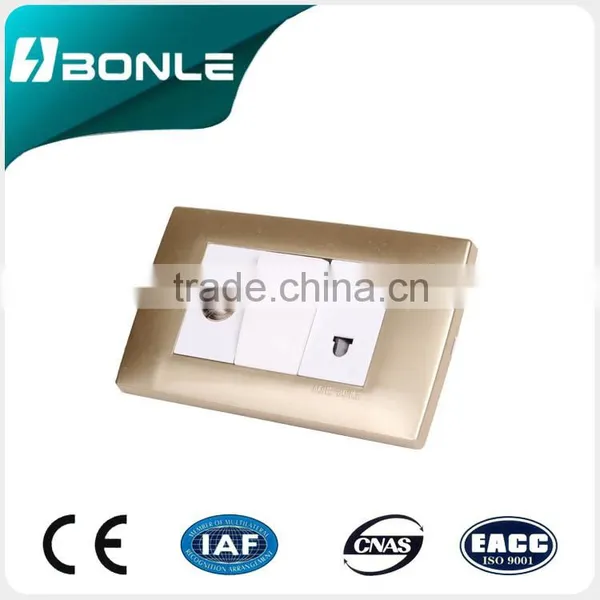 High quality TV satellite wall socket,screw socket receptacle