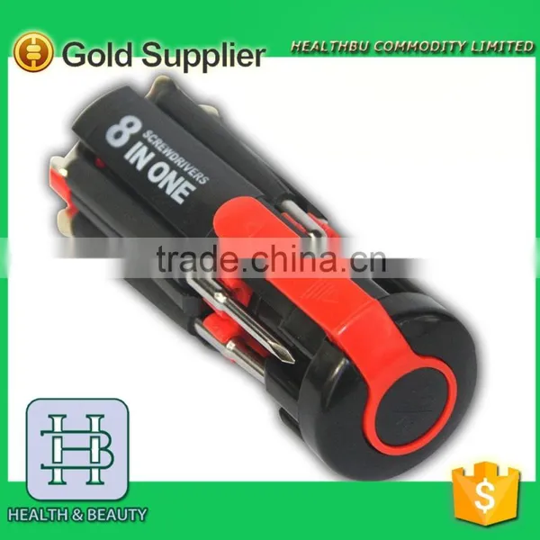 HOT SELL 8-in-1 Multi Screwdriver Set With 6-LED Flashlight