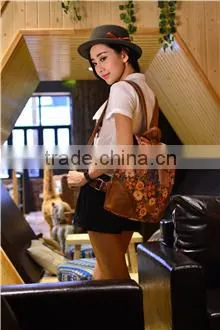 New Design Women Backpack Girls Canvas Bags photo-3
