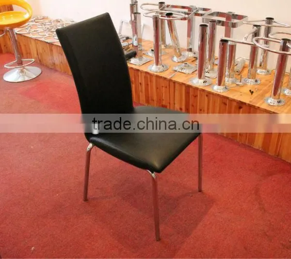 chromed stackable dining chair
