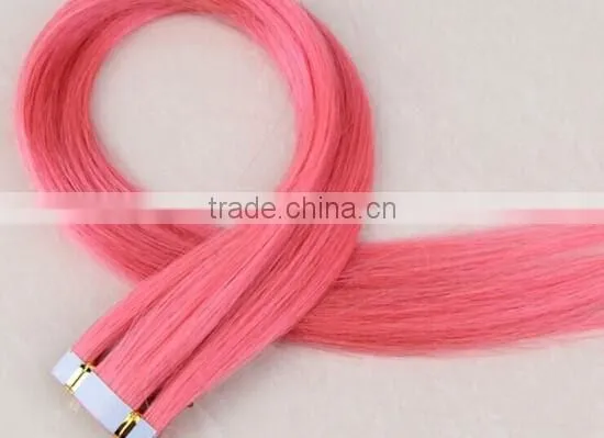Wholesale Price 6A Grade Top Quality Brazilian Virgin Hair Double Drawn Colorful Tape Hair Extensions photo-2
