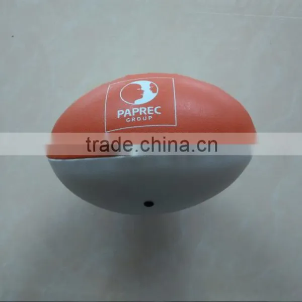 Official Size and Weight Rubber Leather Rugby Ball photo-5
