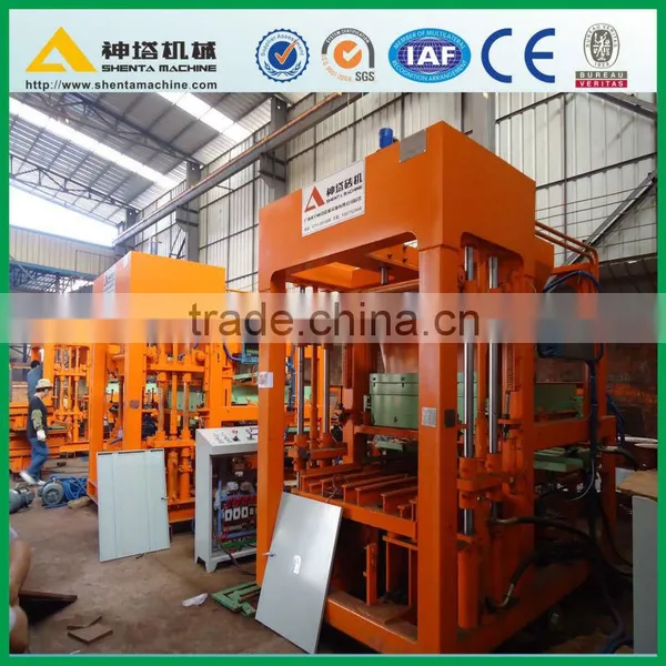 Hydraulic Automatic QTY8-15 dry slag brick making machine