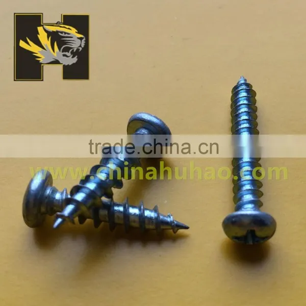 Electro Zinc Plating Pan Head Cross Drive Self Piercing Screws /self Tapping Screws