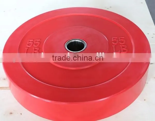 55LB Red Colour Crossfit Bumper Plate
