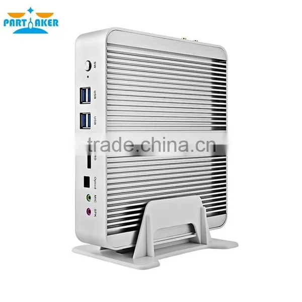 Partaker B3 Business 2 Ethernet Mini PC Fanless Linux Embedded Computer With Intel Core I5 4258u 5200u 5250u Processor photo-2