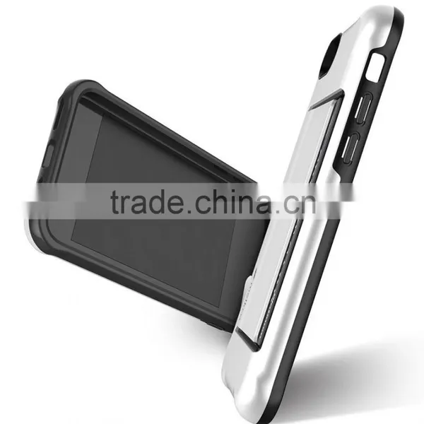 Back Card Slot Mobile Phone Case Double Layer Case for Apple IPhone 7 (4.7") photo-2