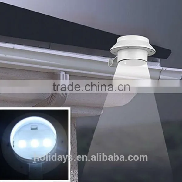 Solar Power Powered Outdoor Gutter Fence LED Wall With Bracket Garden Light photo-3