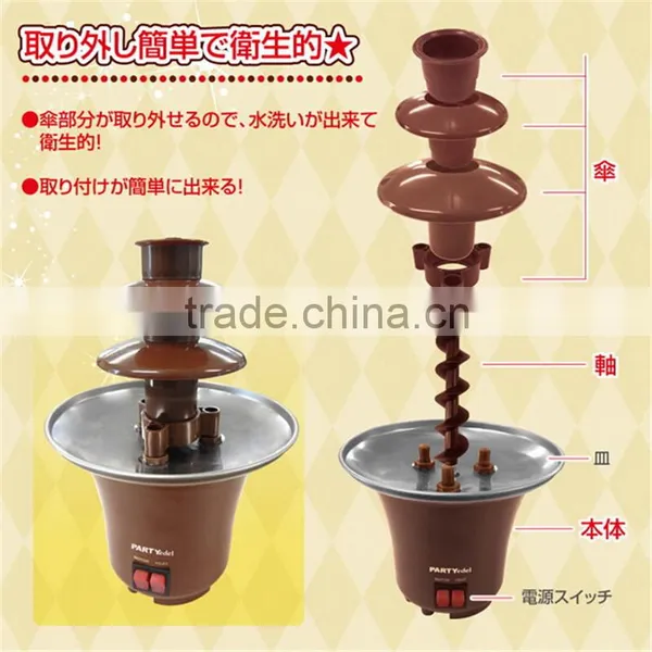 New Mini Chocolate Fountain CF-17 Household 3-Tier Choco Tree EU Standard Small Chocolate Fountain Machine for Home photo-6