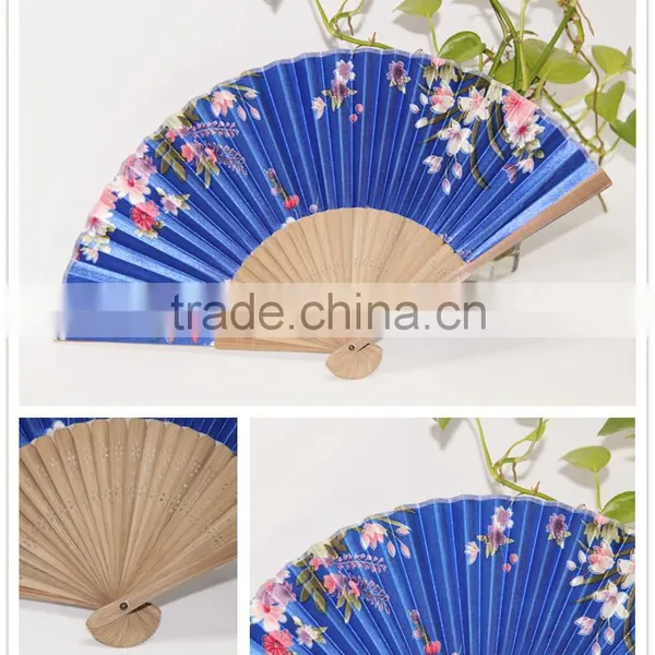 High Quality Bamboo Silk Fan Craft Fan Lady Hand Fan photo-5