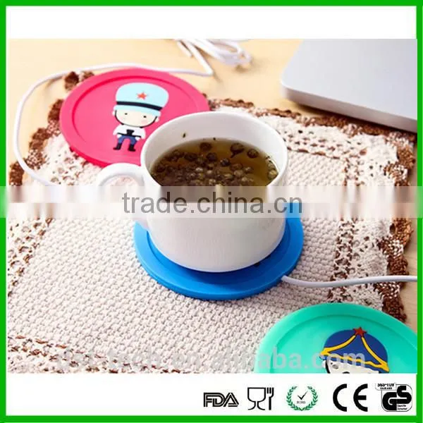 Cheap Wholesale Silicone Cup Coffee Coaster USB Heat Preservation for Winter photo-2