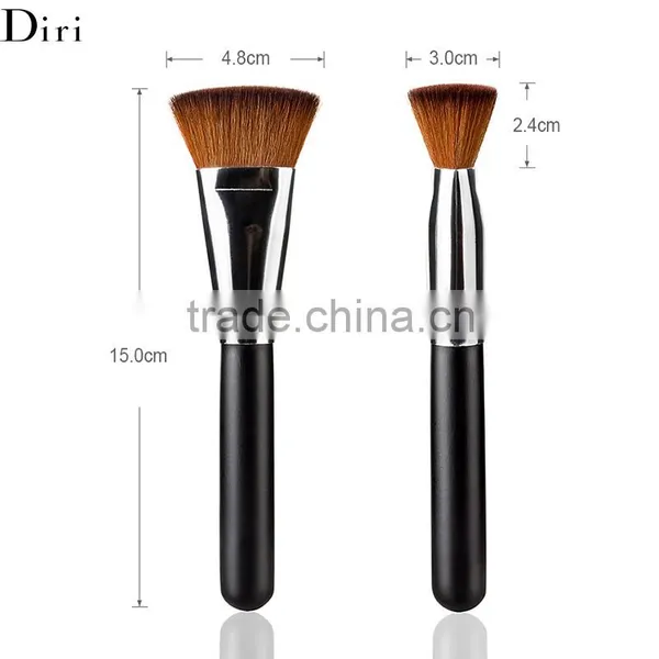 Gun Metal Color Makeup Brush/flat Multifunctional Makeup Brush/high Quality Synthetic Foundation Brush photo-5