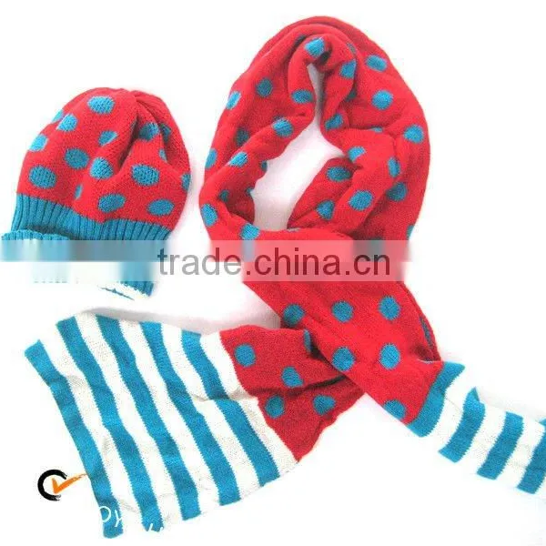 Scarves Made of Colorful Woolen Yarn