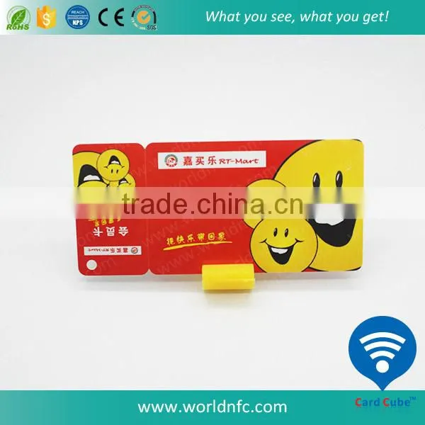 ISO CMYK Printed Membership Plastic Combo Card With Hole Punching photo-3