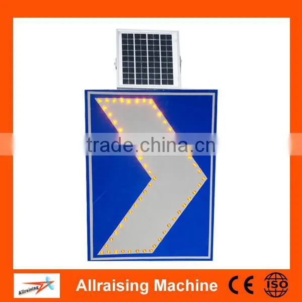Cheap Aluminium Solar LED Road Sign photo-2