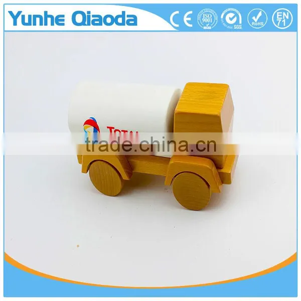 Wood Toys Oil Tank Toy for Kids,Education City Games Wooden Car Model Toy photo-2