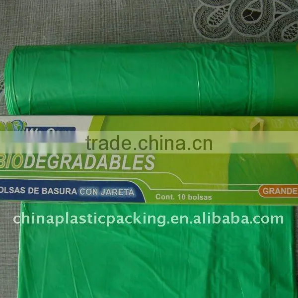 PE Plastic Drawstring Trash Garbage Bag photo-3