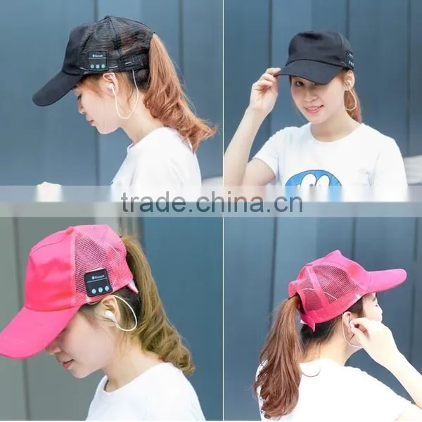 Bluetooth Music Sunhat Mesh Cap Summer Sun Hat Fashion Smart Bluetooth Music Headset Hat Baseball Caps For Sale photo-2