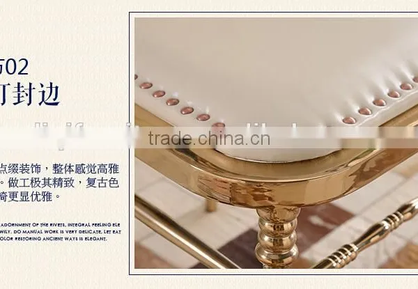 Quality Polished Titanium Golden Stainless Steel Luxury Modern Chiavari Chair LQ-SSC001T photo-5