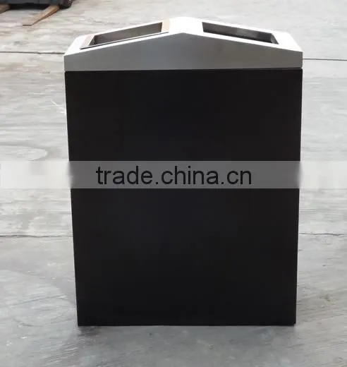 Arlau Outdoor Steel Metal Mall Waste Bin photo-5
