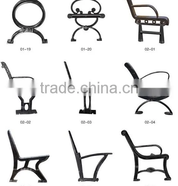 Upmarket Outdoors Ganden Park Cast Iron Bench Legs in China photo-4