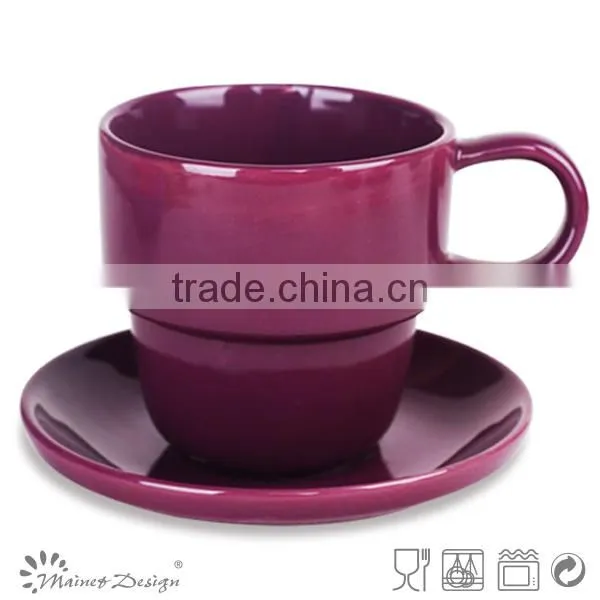 Solid Colour Cup Saucer Cheap High Quality Modern Style for Gift photo-2