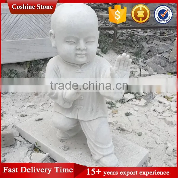 Decotative Handmade White Marble Buddha Statue For Sale photo-2