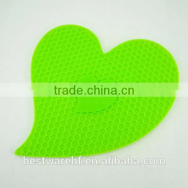 FDA Hight Quality Heart Shape Silicone Mats photo-4