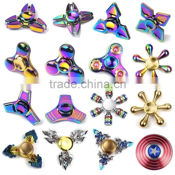2017 Rainbow Easy Carry Anxiety Relief Reduce Stress Finger Fidget Spinner photo-3